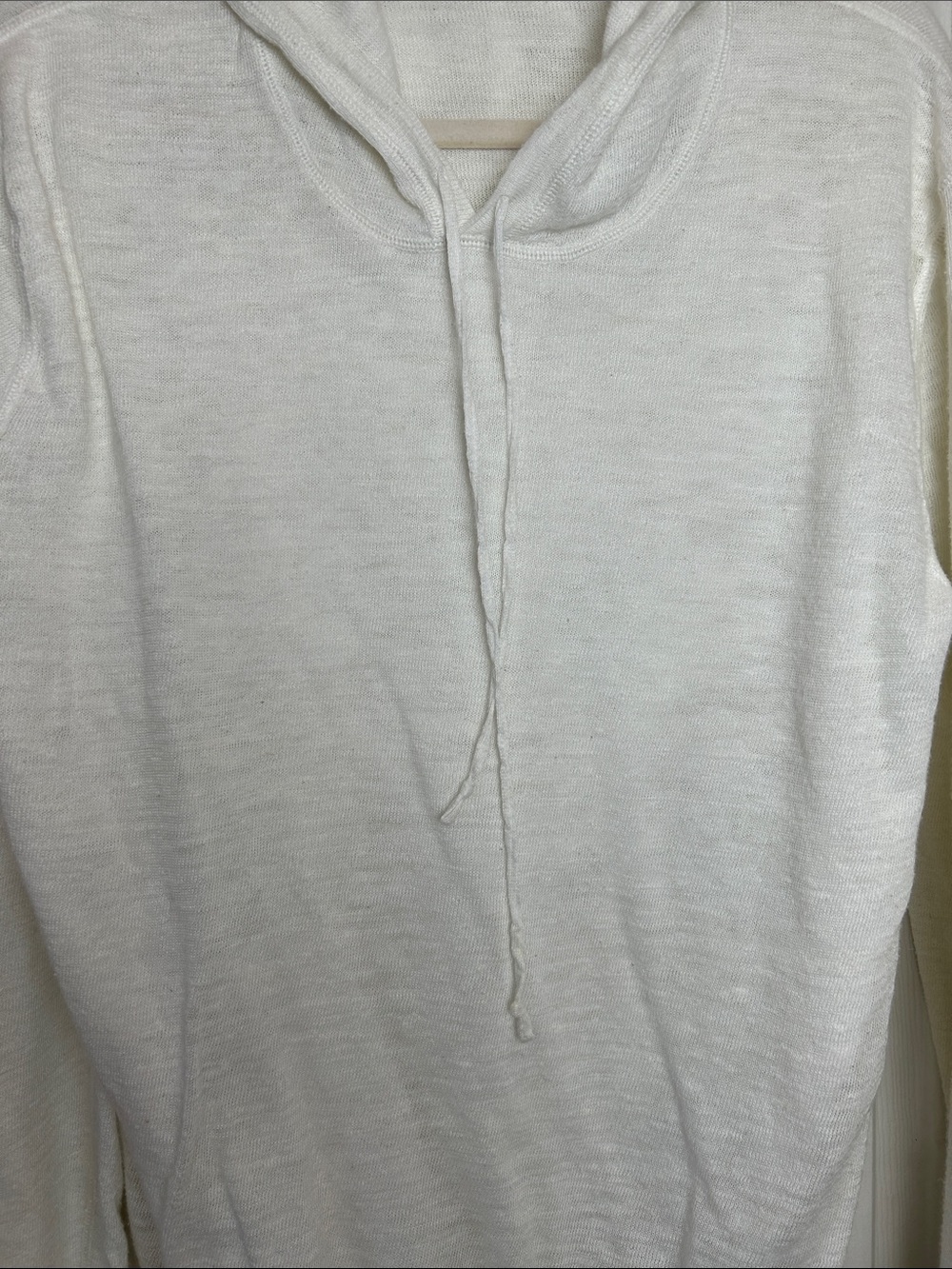 Vince Linen Blend Slub Knit Pullover Hoodie
White XL - Picture 4 of 12